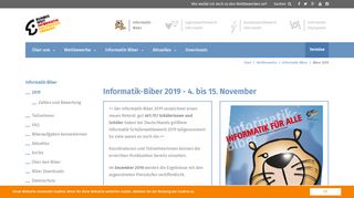 
                            4. Informatik-Biber 2019 - BWINF: 2019