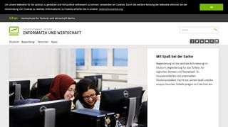 
                            3. Informatik und Wirtschaft - Frauenstudiengang - Bachelor - HTW Berlin