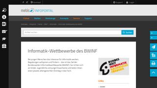 
                            11. Informatik-Wettbewerbe des BWINF - mebis