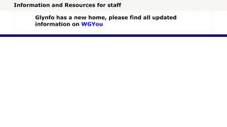 
                            6. Information and Resources for staff - Glyndwr University