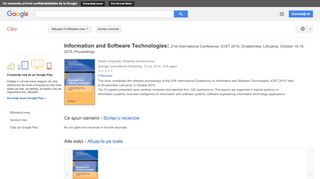 
                            13. Information and Software Technologies: 21st International ...