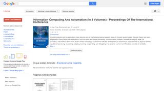 
                            12. Information Computing And Automation (In 3 Volumes) - Proceedings Of ...