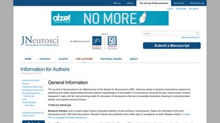 
                            8. Information for Authors | Journal of Neuroscience