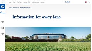 
                            10. Information for away fans - Fußball - Schalke 04