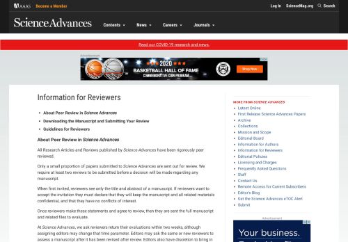 
                            4. Information for Reviewers | Science Advances
