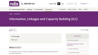 
                            11. Information, Linkages and Capacity Building (ILC) | NDIS