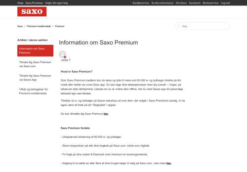 
                            3. Information om Saxo Premium – Saxo