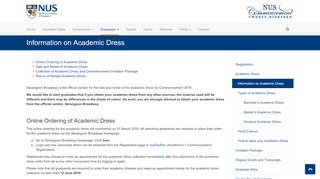 
                            11. Information on Academic Dress - NUS