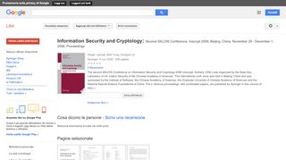 
                            11. Information Security and Cryptology: Second SKLOIS Conference, ...