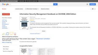 
                            3. Information Security Management Handbook on CD-ROM, 2006 Edition