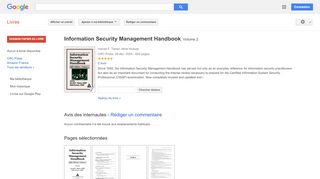 
                            12. Information Security Management Handbook