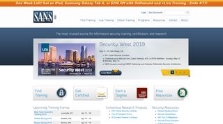 
                            8. Information Security Training | SANS Cyber Security ...