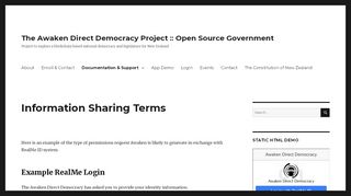 
                            13. Information Sharing Terms - The Awaken Direct Democracy Project ...