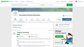 
                            13. Information Systems Associates - Engineer Technology | Glassdoor