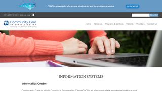 
                            2. Information Systems - Community Care of Western North ...