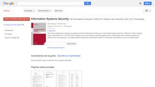 
                            10. Information Systems Security: 9th International Conference, ICISS ...