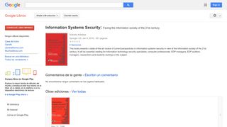 
                            10. Information Systems Security: Facing the information society of the ...