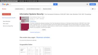 Information Systems Security: Third International Conference, ICISS ...