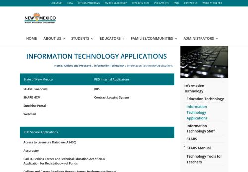 
                            11. Information Technology Applications – New Mexico Public ...