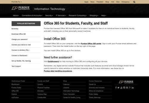 
                            5. Information Technology at Purdue