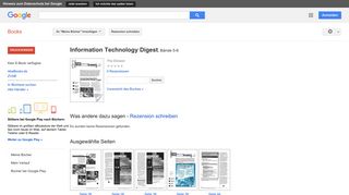 
                            11. Information Technology Digest - Google Books-Ergebnisseite