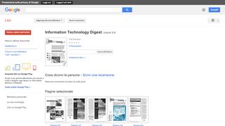 
                            8. Information Technology Digest - Risultati da Google Libri