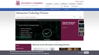 
                            11. Information Technology Division - University of Limerick