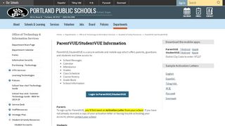 
                            11. Information Technology / View Grades (ParentVUE and StudentVUE)