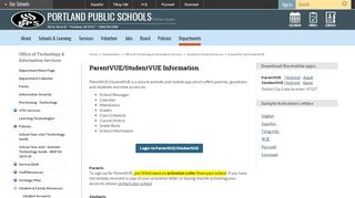 
                            7. Information Technology / View Grades (ParentVUE and StudentVUE)