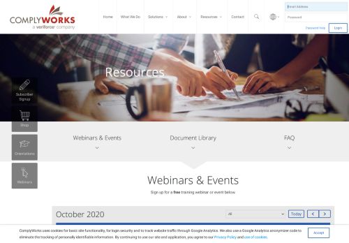 
                            8. Information & Webinars – ComplyWorks