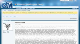 
                            6. Information zu OFM8 - OFM-Forum