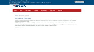 
                            7. Informationen E-Startbuch | BVDK - Bundesverband Deutscher ...