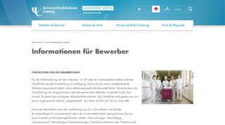 
                            7. Informationen für Bewerber - Universitätsklinikum Leipzig