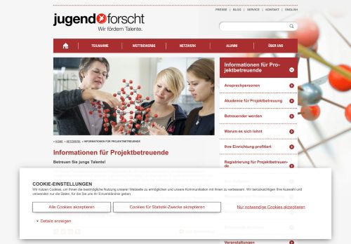 
                            9. Informationen für Projektbetreuer - Stiftung Jugend forscht e. V.