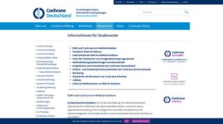 
                            2. Informationen für Studierende | Cochrane Deutschland