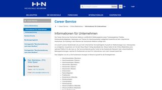 
                            11. Informationen für Unternehmen - Hochschule Heilbronn