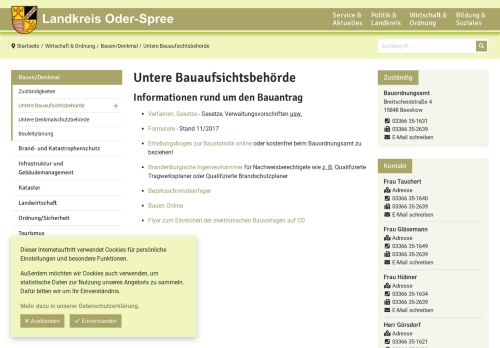 
                            2. Informationen rund um den Bauantrag / Landkreis Oder-Spree