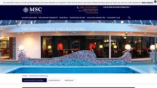 
                            3. Informationen und Buchung | MSC Kreuzfahrten