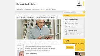 
                            4. Informationen zu Ihrem Online-Konto bei der Renault Bank direkt