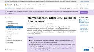 
                            5. Informationen zu Office 365 ProPlus im Unternehmen | Microsoft Docs