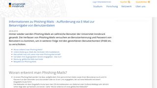 
                            13. Informationen zu Phishing-Mails - Aufforderung via E-Mail zur ...