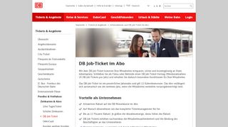
                            2. Informationen zum DB Job-Ticket im Abo - Deutsche Bahn