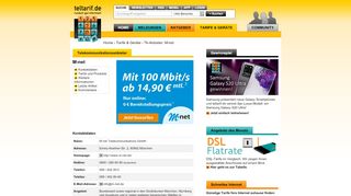 
                            12. Informationen zum Telekommunikationsanbieter M-net - teltarif.de