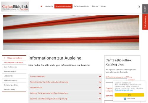 
                            3. Informationen zur Ausleihe - Caritas-Bibliothek