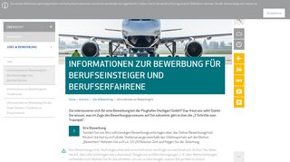 
                            5. Informationen zur Bewerbung für ... - Flughafen Stuttgart