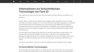 
                            9. Informationen zur fortschrittlichen Technologie von Face ID - Apple ...