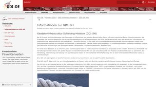 
                            11. Informationen zur GDI-SH - GDI Schleswig-Holstein - GDI-DE Wiki