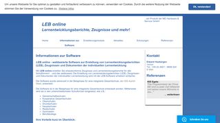 
                            2. Informationen zur Software - LEB online