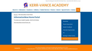 
                            6. InformationNow Home Portal – Parents – Kerr-Vance Academy