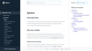 
                            3. Informations about the system-tab in the Shopware backend settings